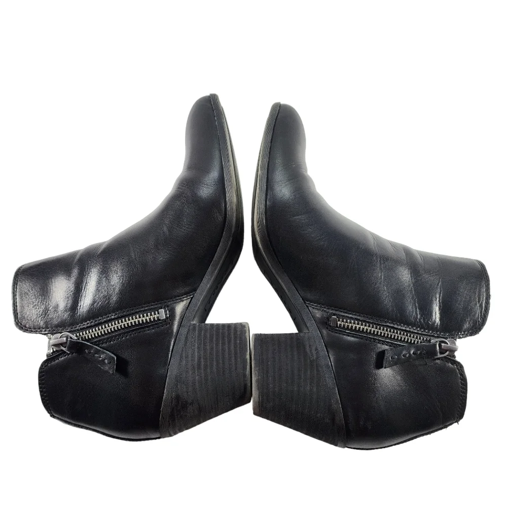Frye Judith Booties, Black Leather, 8.5 - Picture 9 of 12